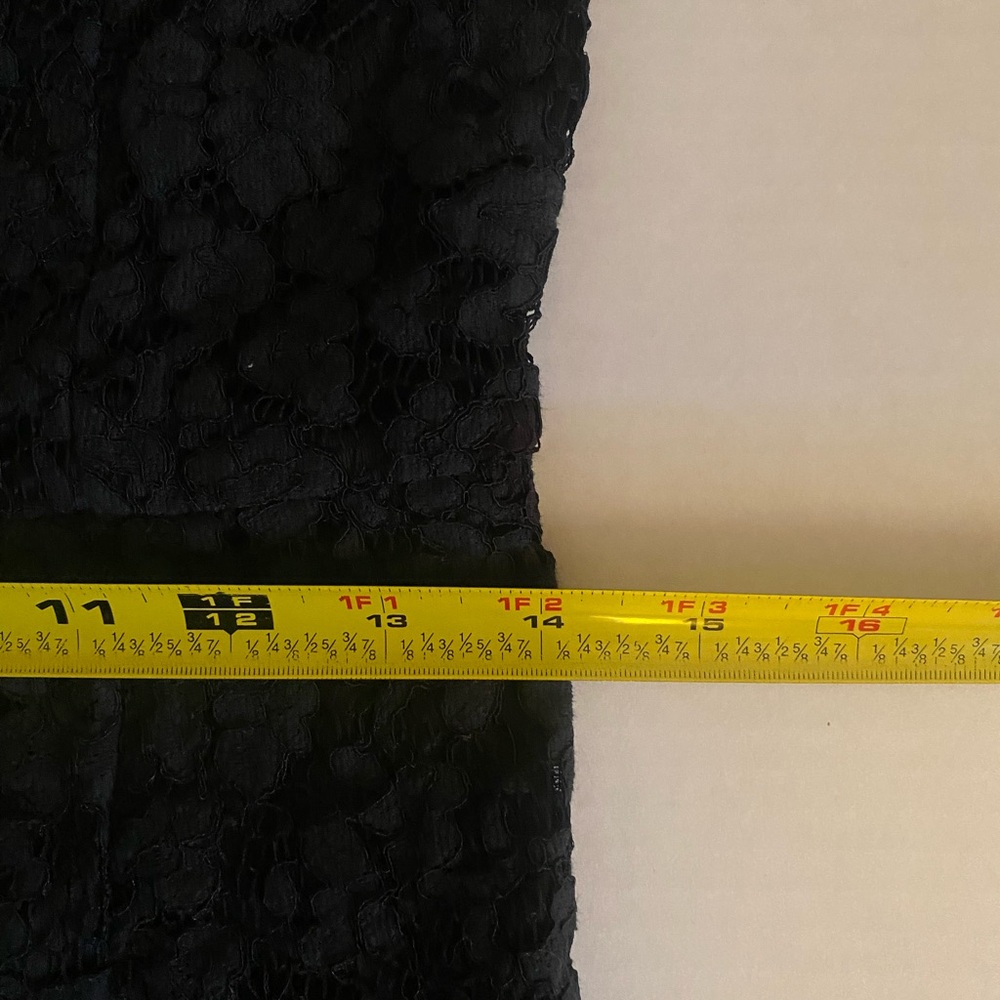 Black Lace High-Neck Sleeveless Dress I think size 4 - Picture 7 of 8